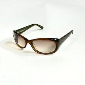 Oliver Peoples Phoebe Brown Rectangular Sunglasses